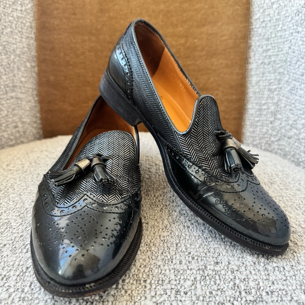 Bardnessa Franchetti Women’s Black Wingtip Brogue Tassel Loafers EU 36 (US 5.5) - Picture 13 of 15